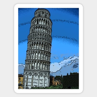 Leaning Tower of Pisa bywhacky Sticker